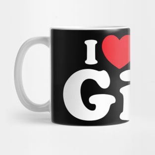 I Love Moto Girls Mug